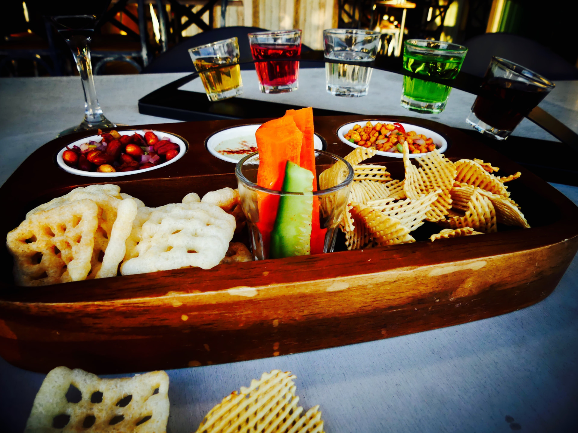 Original photograph of the Chakhna Platter with street savouries